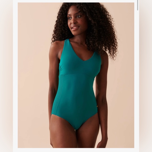 Teal one piece swimsuit - Picture 1 of 4